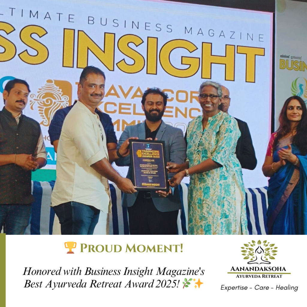 Award Received for the best ayurveda retreat award 2025